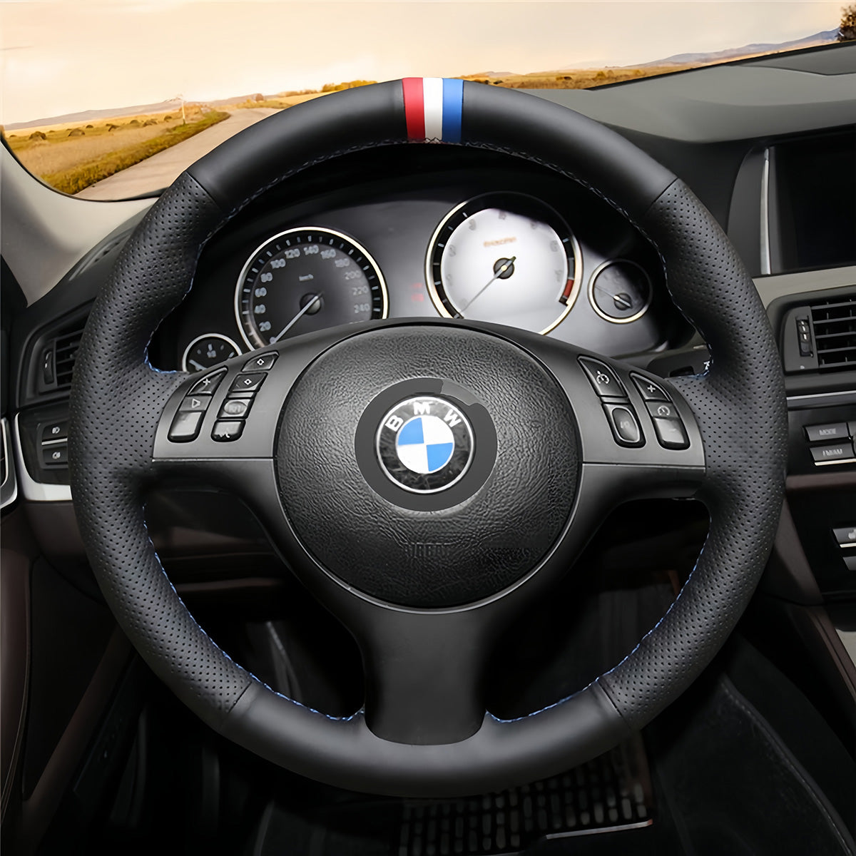 Steering Wheel Cover for BMW M Sport 330i 330Ci 530i 540i 525i M3 M5 E39 E46