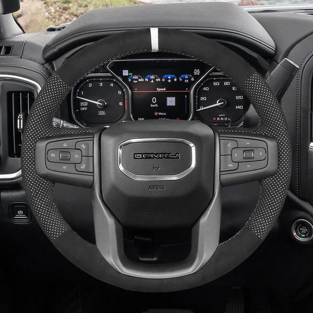 Steering Wheel Cover for GMC Sierra 1500 Limited 2500 3500 Yukon XL 2019-2024