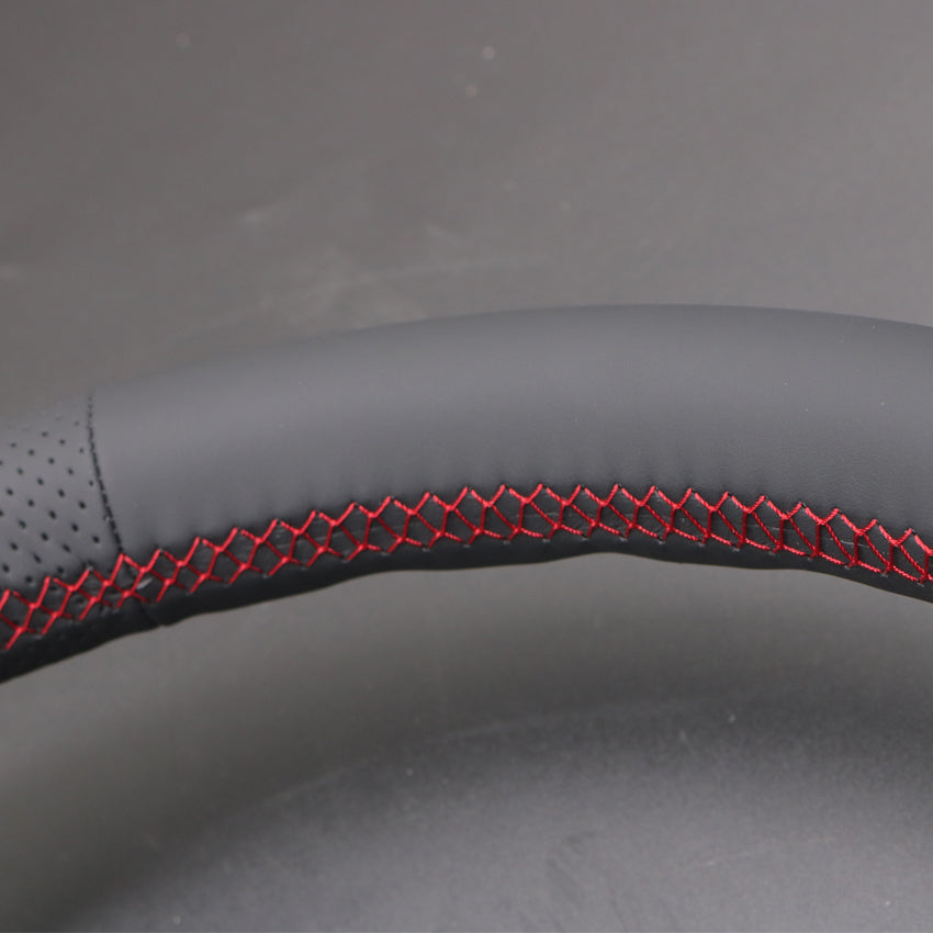 LQTENLEO Black Genuine Leather Hand-stitched for Mazda BT-50 BT50 2012-2020
