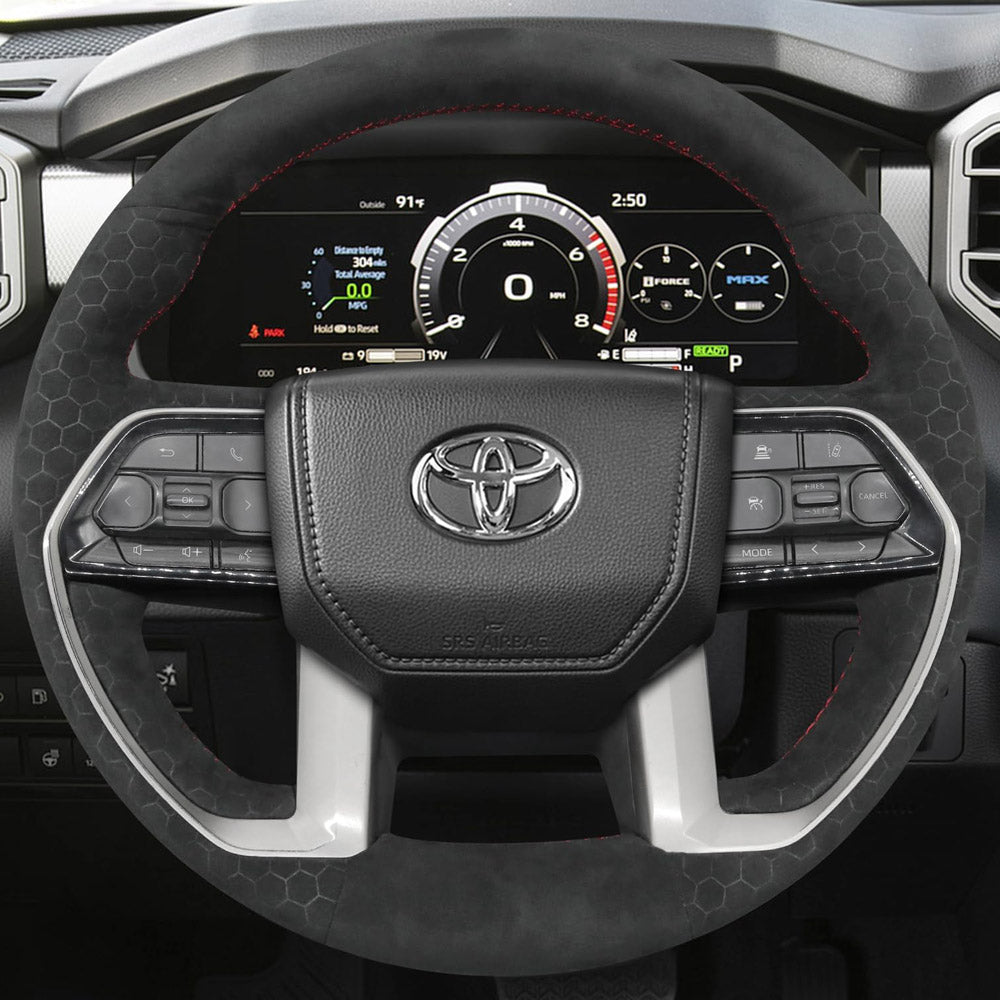 Steering Wheel Cover for Toyota Tacoma Tundra III XK70 Sequoia 4Runner 2022-2026