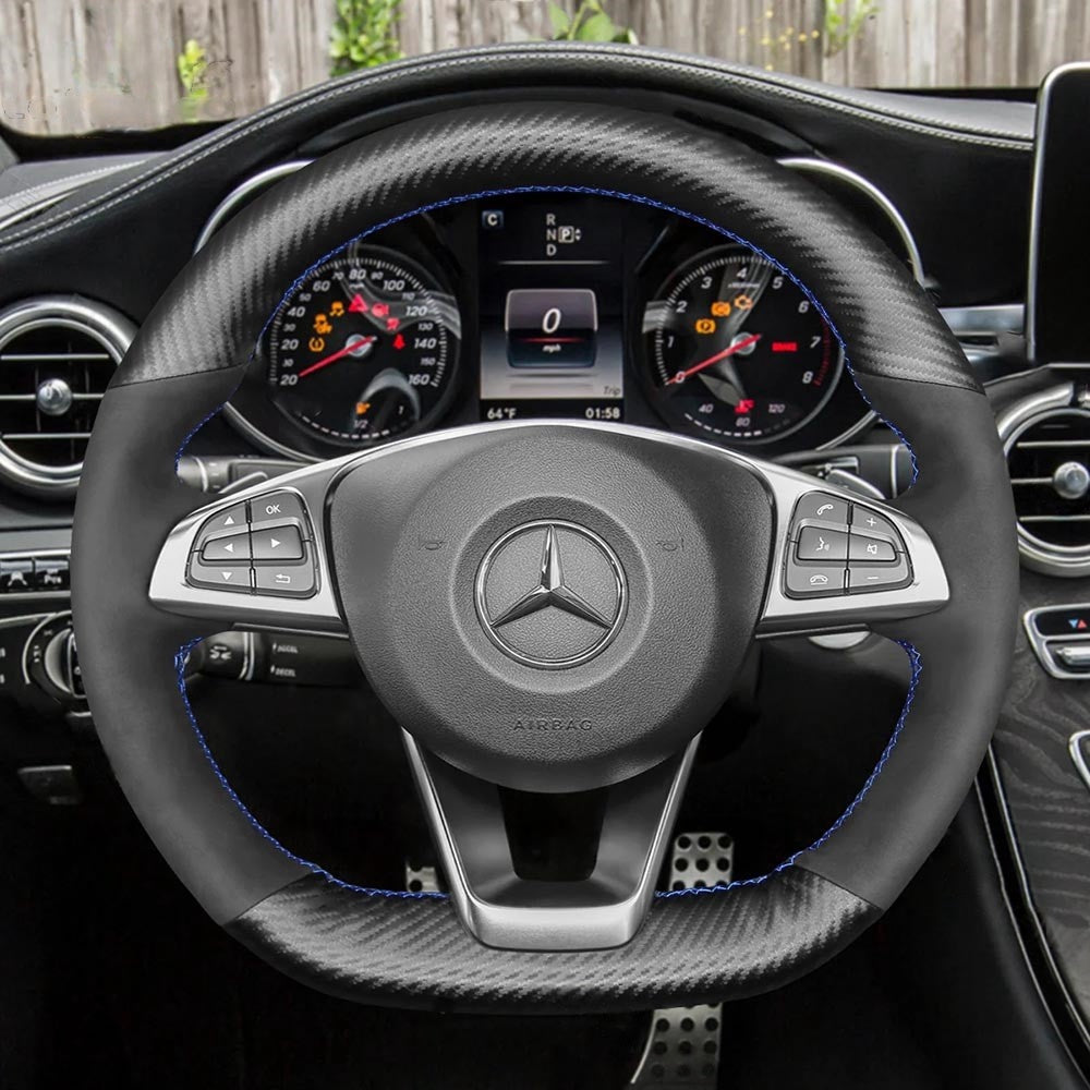 Steering Wheel Cover for Mercedes-Benz W176 W246 W205 C117 C218 X218 W213 X253 C253