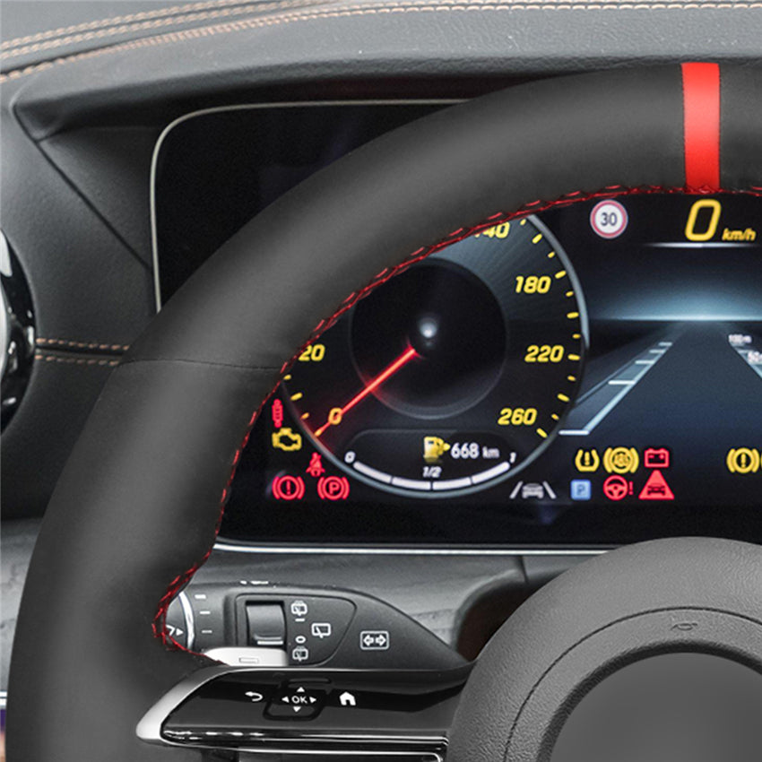 Steering Wheel Cover for Mercedes-Benz C-Class W206 E-Class W213 S-Class W223 2021-2024