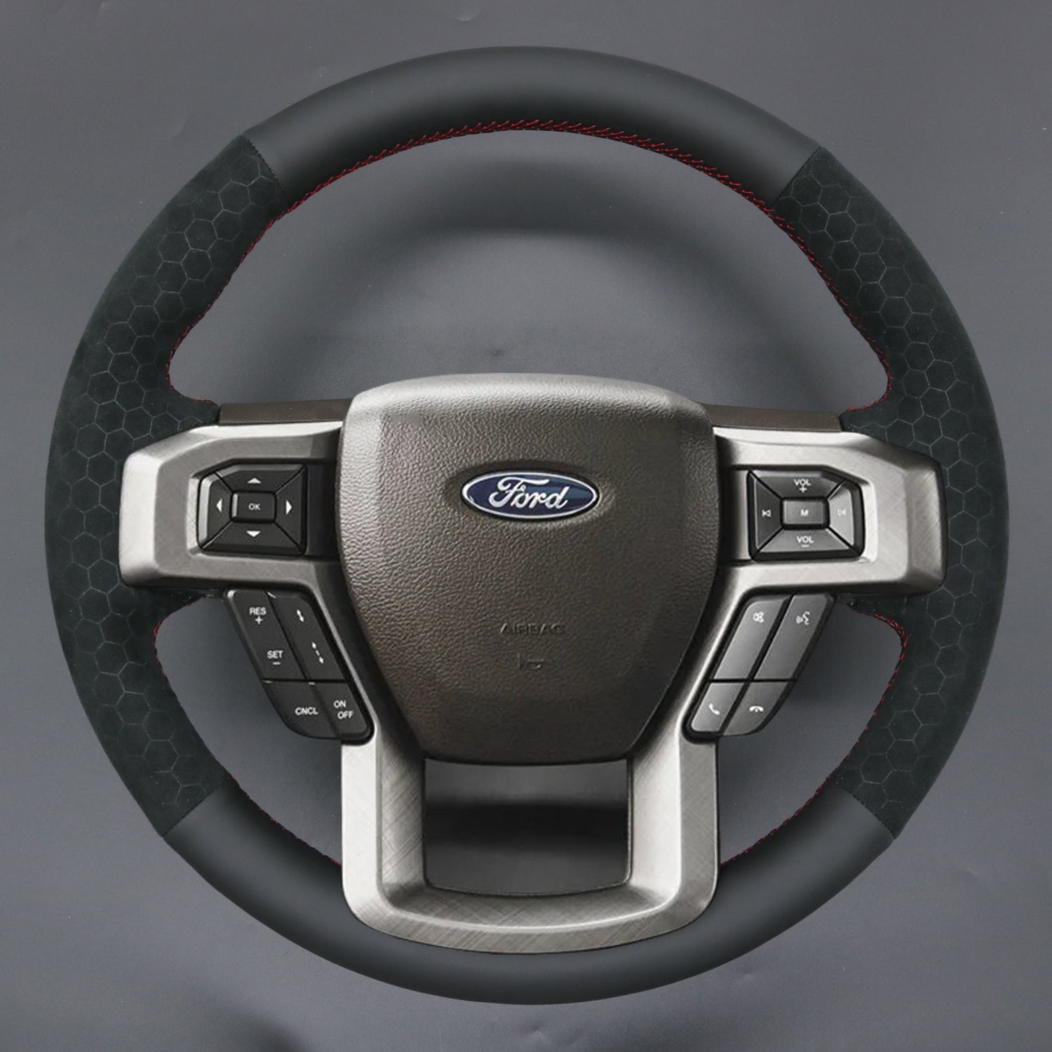Steering Wheel Cover for Ford F-150 F150 F-250 F250 F-350 F350 F-450 F450 Expedition 2015-2023