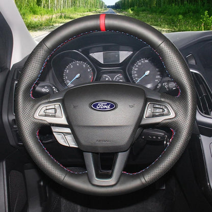 Steering Wheel Cover for Ford Focus Kuga Escape Grand C-Max Ecosport 2015-2022