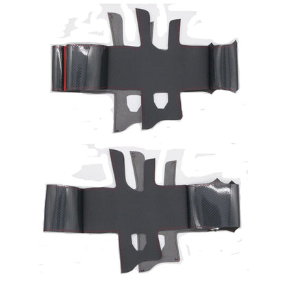 LQTENLEO Black Carbon Fiber Leather No-slip Hand-stitched Car Steering Wheel Cover Braids For Jeep Gladiator JT Wrangler JL Wrangler Unlimited 2018-2024