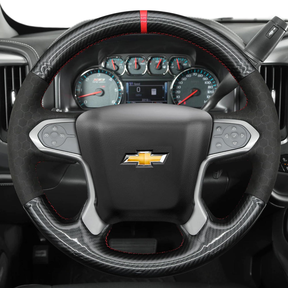 Lenkradbezug für Chevrolet Suburban Silverado Tahoe 1500 1500LD 2500 3500 4500HD 5500HD 6500HD Suburban 2014–2020