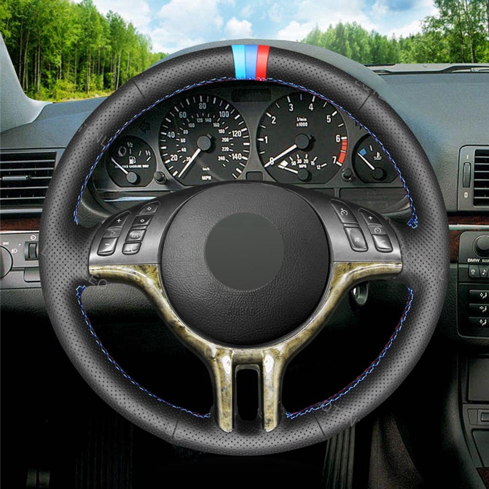 Steering Wheel Cover for BMW E46 318i 325i 330ci E39 X5 E53 Z3 E36/7 E36/8