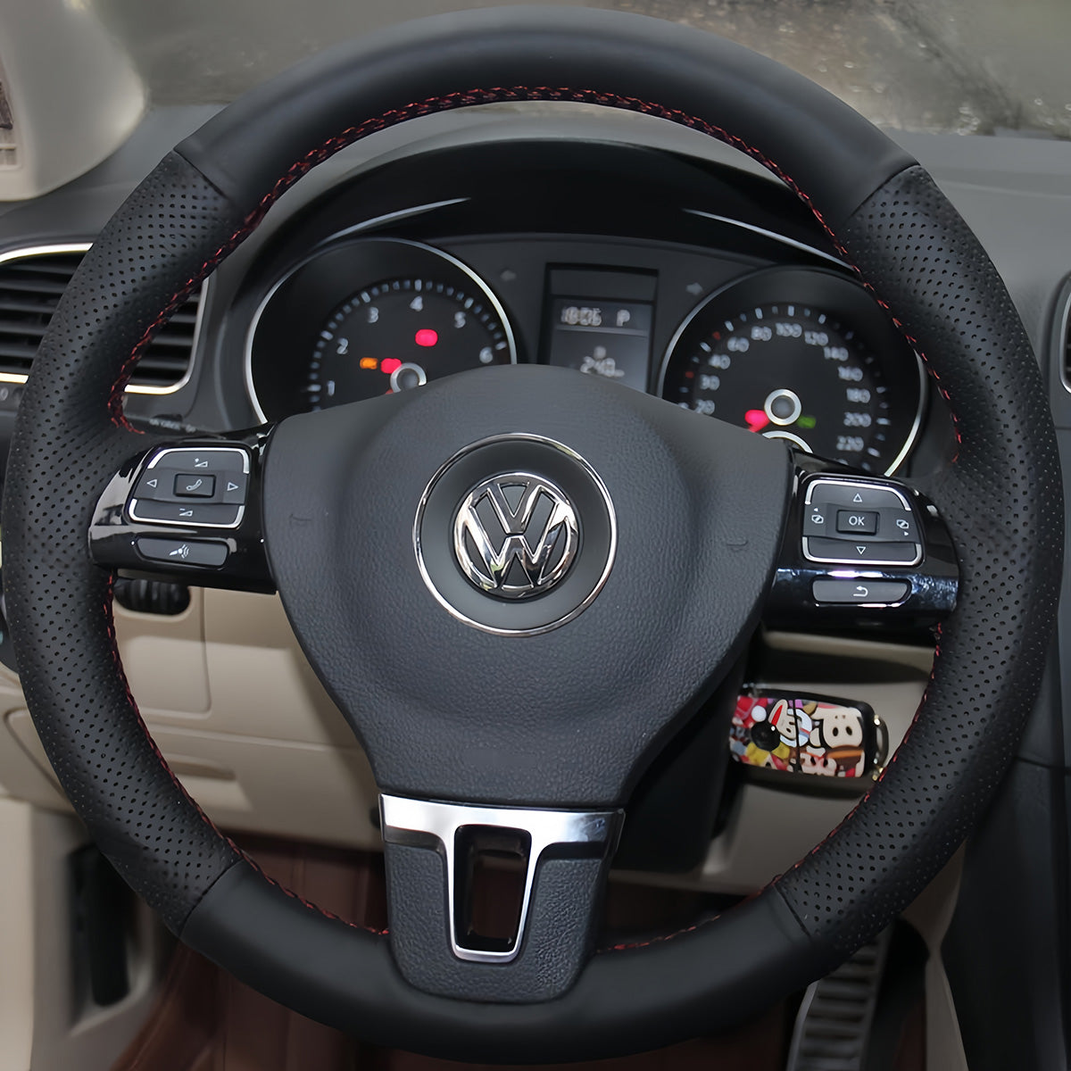 Steering Wheel Cover for Volkswagen VW Golf Tiguan Limited Passat Golf Jetta CC 2009-2018