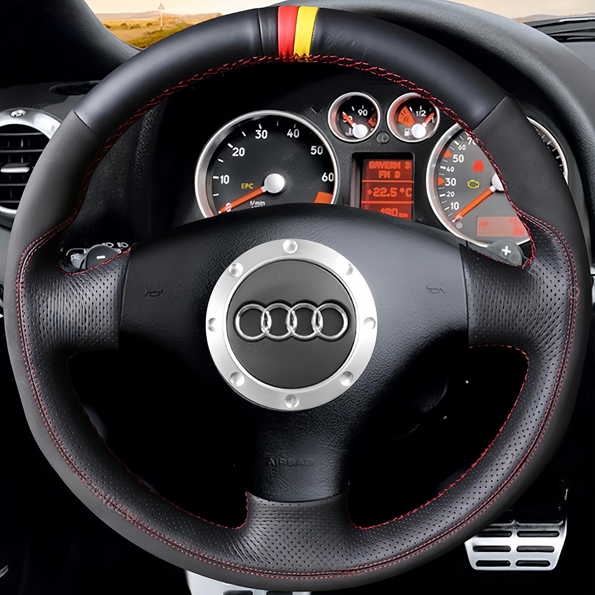 Steering Wheel Cover for Audi A3 A4 S4 TT RS 6 2000-2006