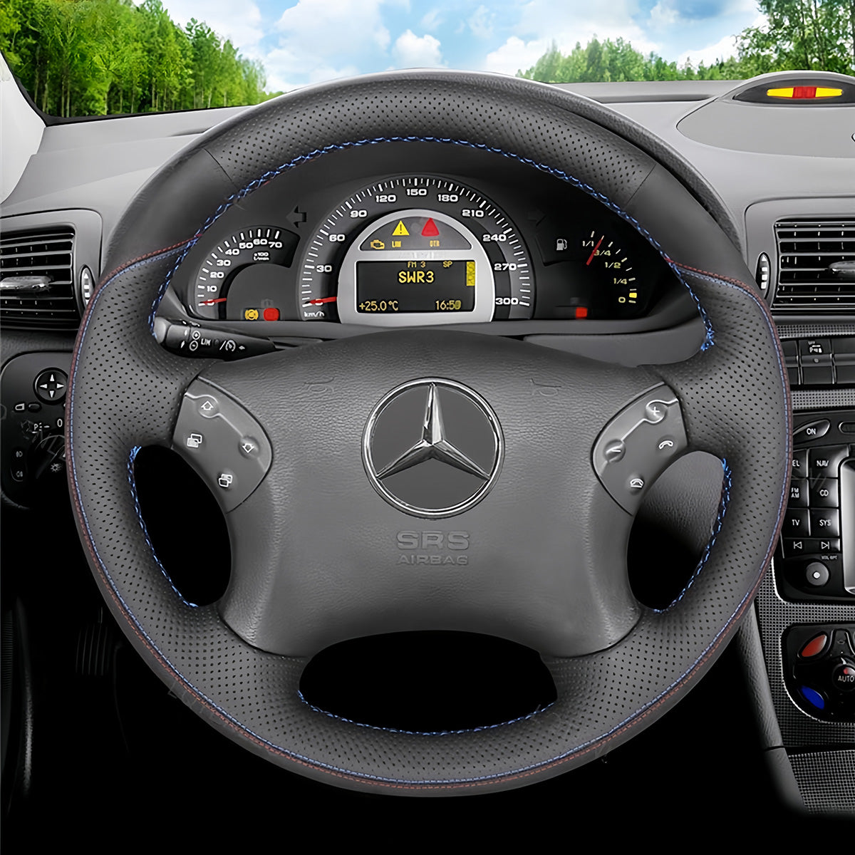 Steering Wheel Cover for Mercedes-Benz C-Class W203 C32 AMG 2001-2007