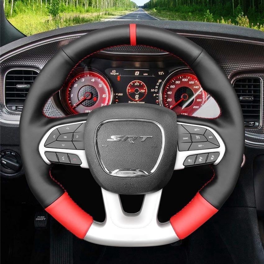 Steering Wheel Cover for Dodge Challenger Charger Durango SRT 2015-2023