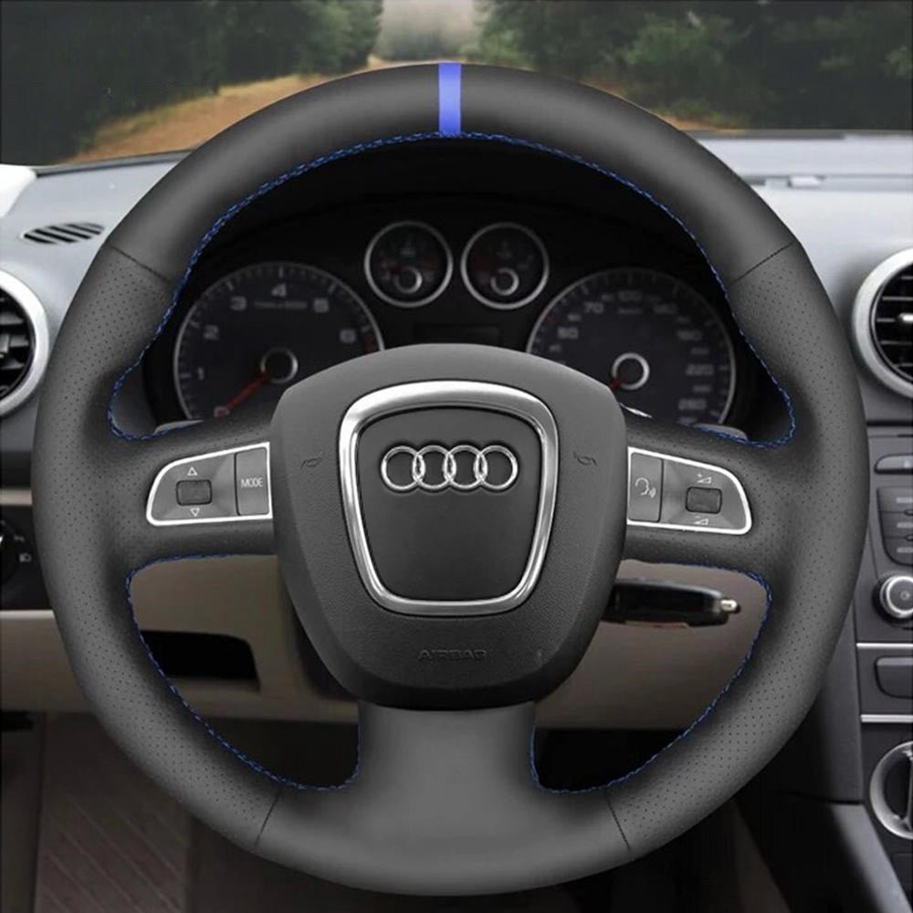 Steering Wheel Cover for Audi A3 A4 A5 A6 A8 Q5 Q7 S3 S4 S5 S6 S8 RS 4 Seat Exeo