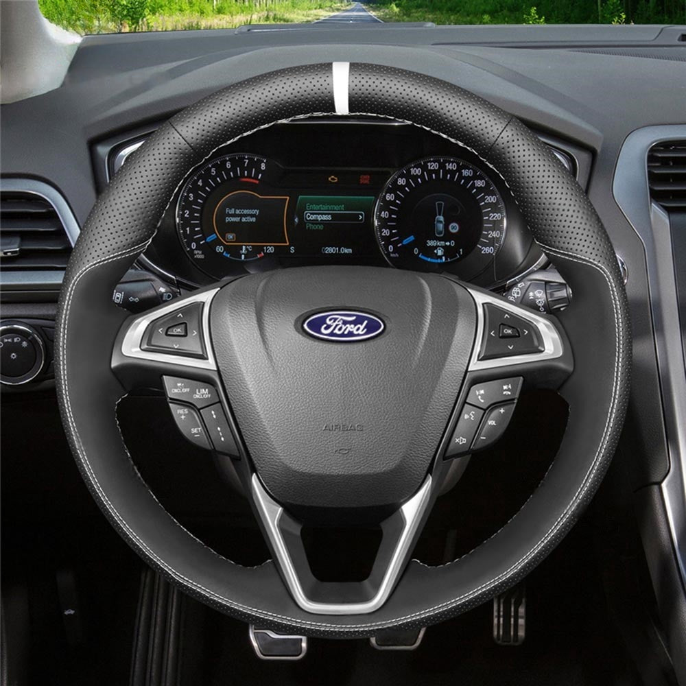 Steering Wheel Cover for Ford Edge Fusion Mondeo S-Max Edge Galaxy 2013-2024