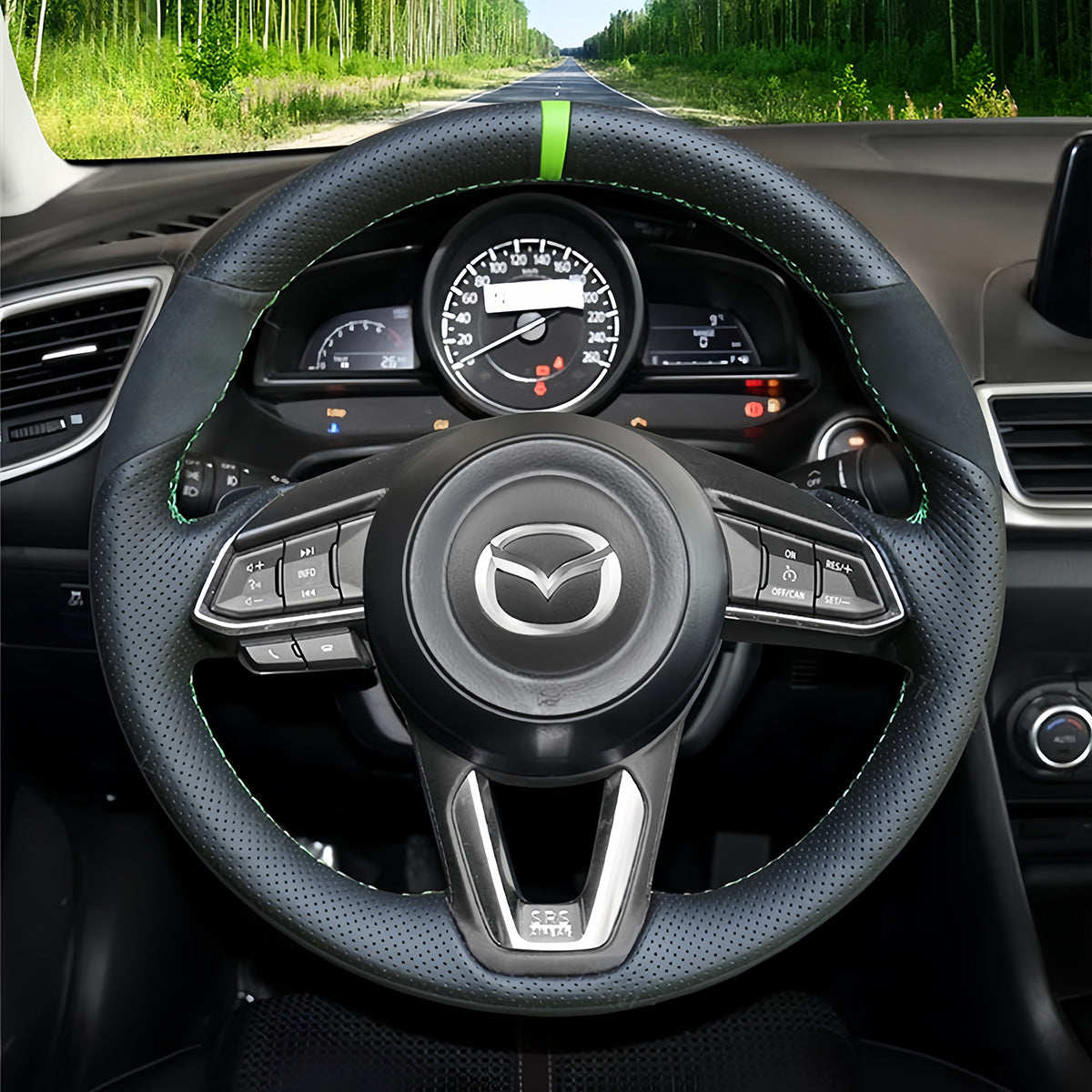 Steering Wheel Cover for Mazda 3 Axela Mazda 6 Atenza CX-3 CX-5 CX-9 2016-2019 Toyota Yaris 2019