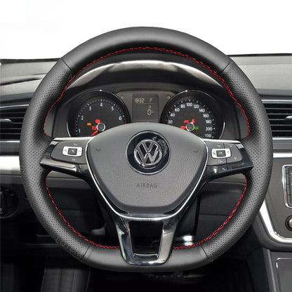 Steering Wheel Cover for Volkswagen VW Golf 7 Alltrack SportWagen Jetta Passat Tiguan e-Golf Arteon Atlas