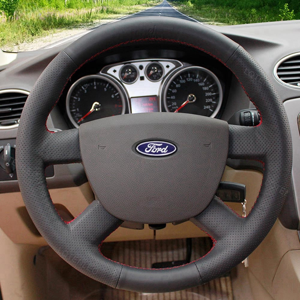 Steering Wheel Cover for Ford Focus C-Max Tourneo Transit Connect 2004-2013