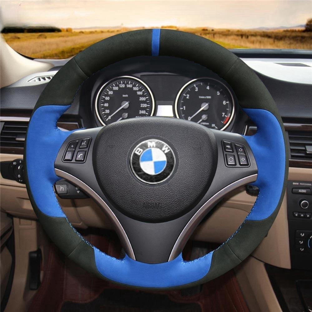 Steering Wheel Cover for BMW E81 E82 E87 E88 2008-2012 E90 E91 E92 E93 2006-2011