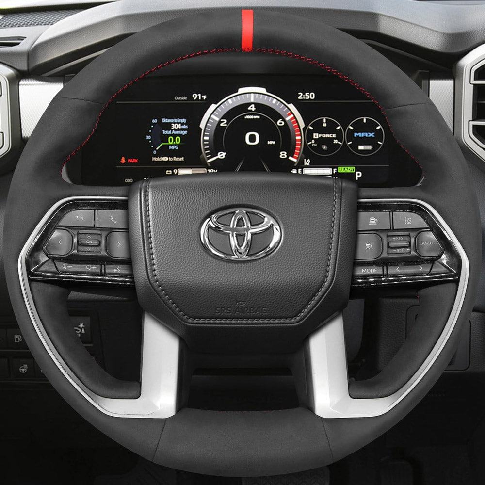 Steering Wheel Cover for Toyota Tacoma Tundra III XK70 Sequoia 4Runner 2022-2026