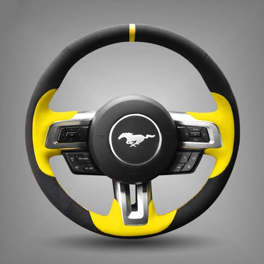 Steering Wheel Cover for Ford Mustang 2015-2024