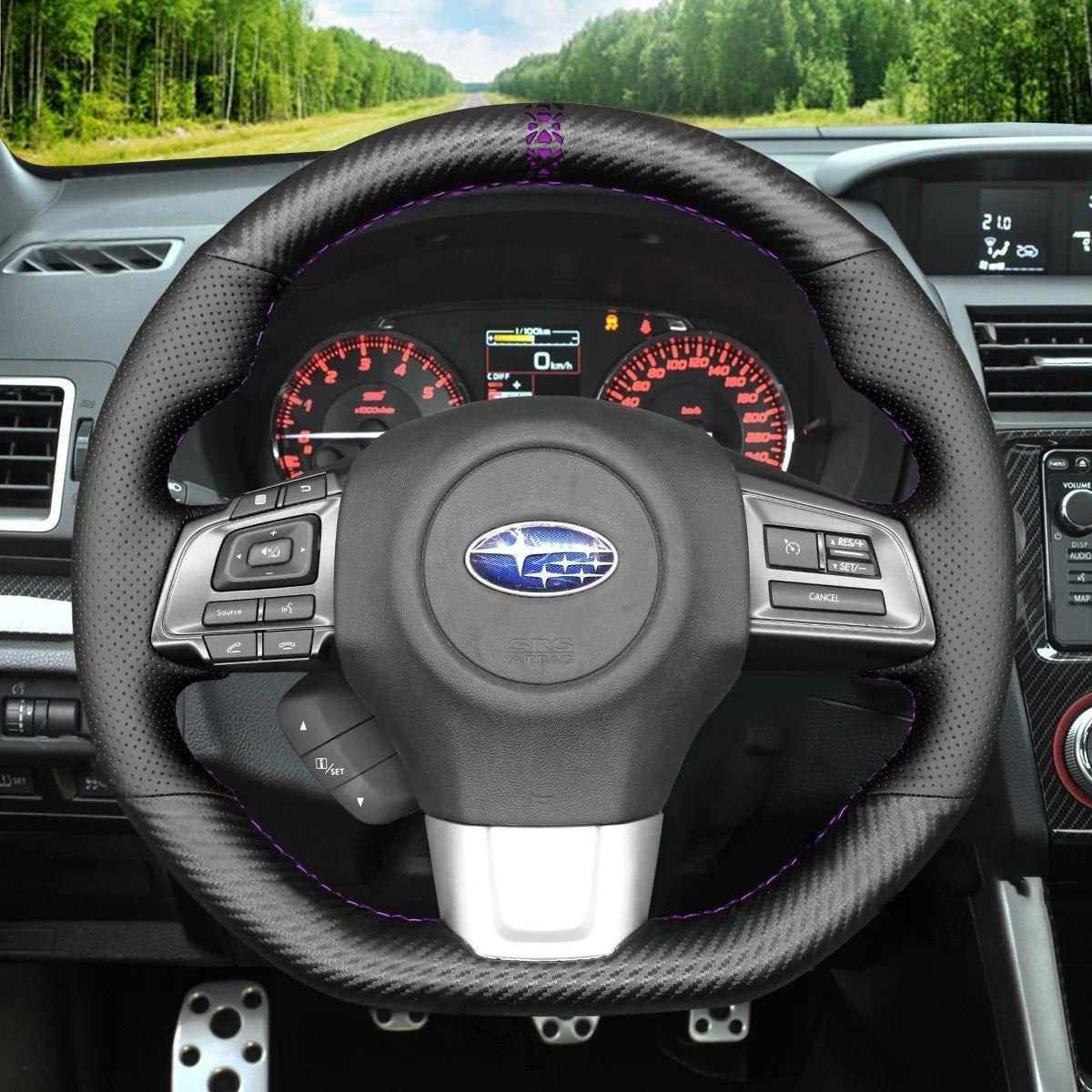 Steering Wheel Cover for Subaru WRX STI Levorg 2014-2021