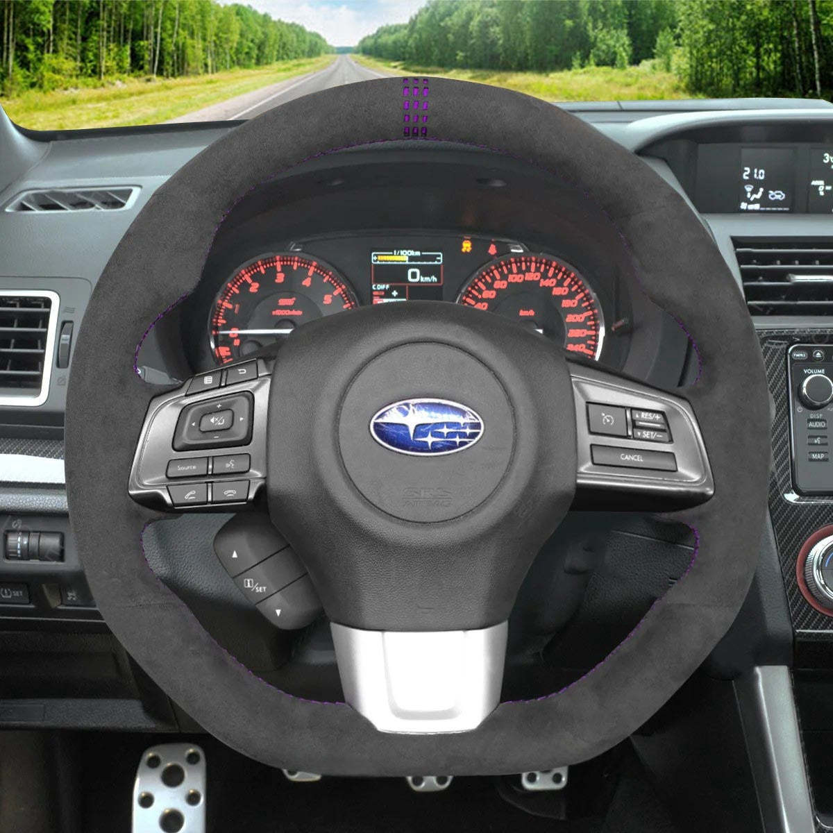 Steering Wheel Cover for Subaru WRX STI Levorg 2014-2021