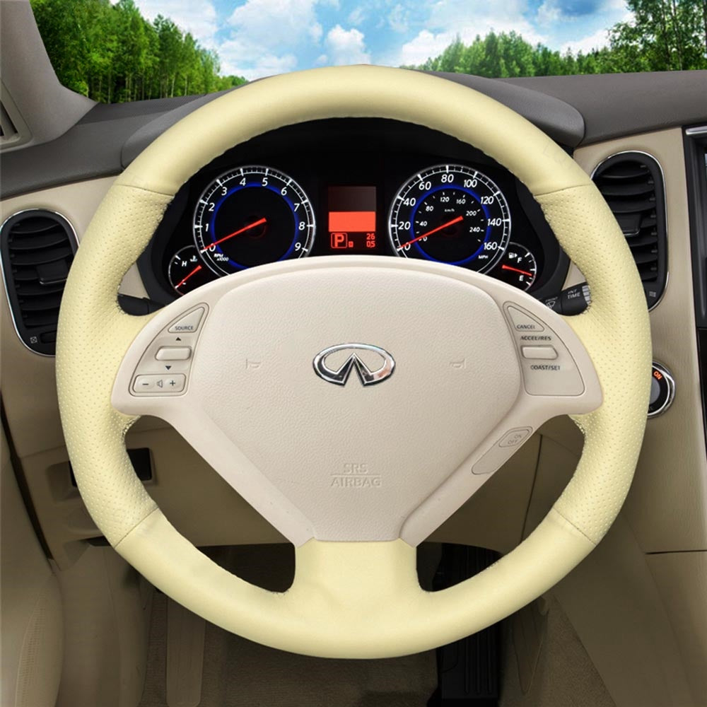 Steering Wheel Cover for Infiniti G25 G35 G37 EX30 EX35 EX37 Q40 Q60 QX50 / Nissan Skyline