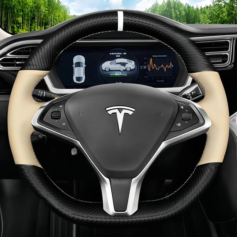 Steering Wheel Cover for Tesla Model S X 2012-2021