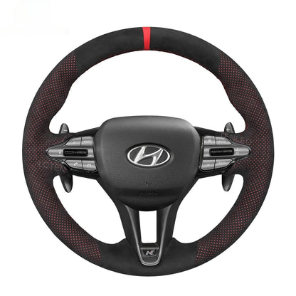 Steering Wheel Cover for Hyundai Elantra Kona Veloster i20N i30N 2017-2024