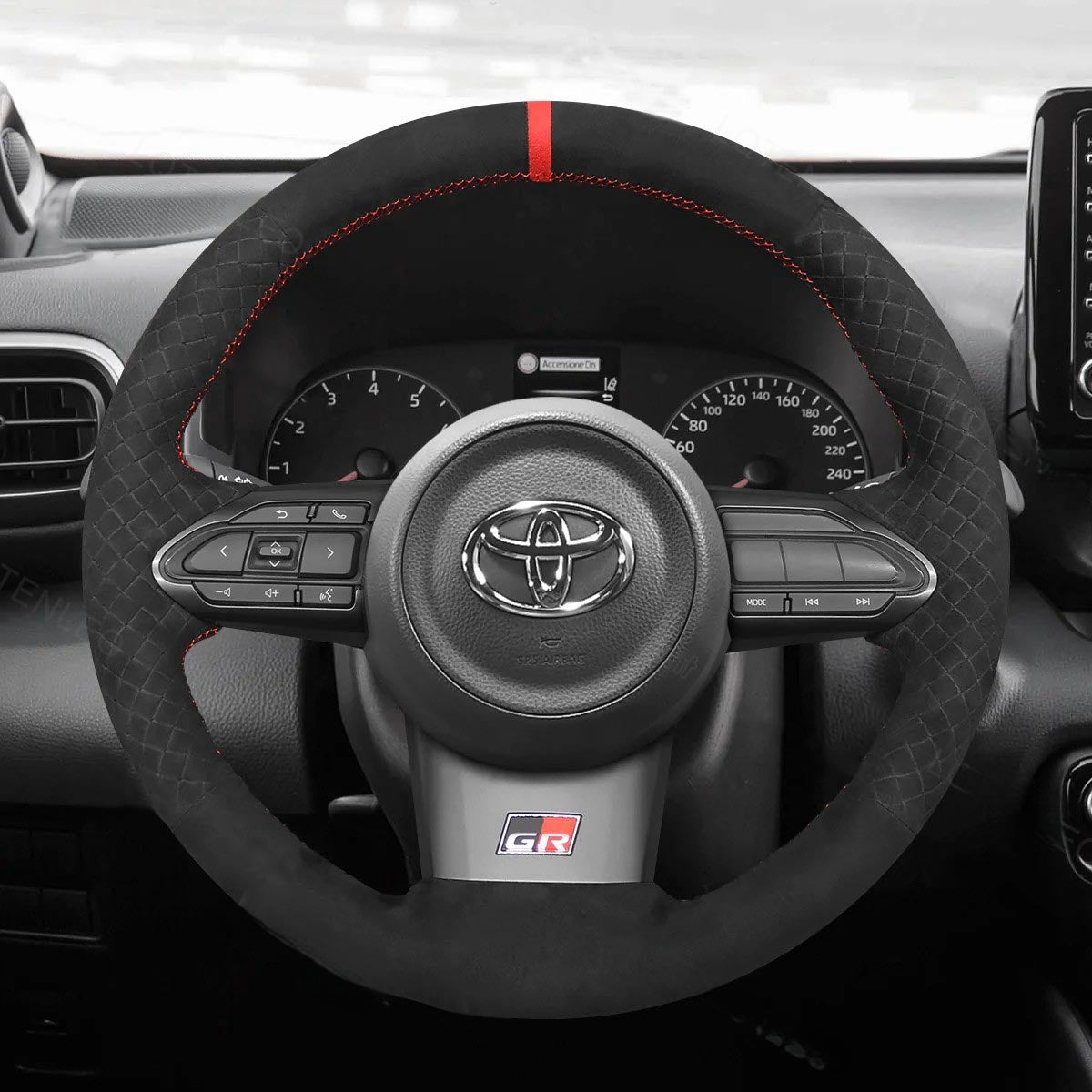 Steering Wheel Cover for Toyota Yaris GR Corolla 2020-2024