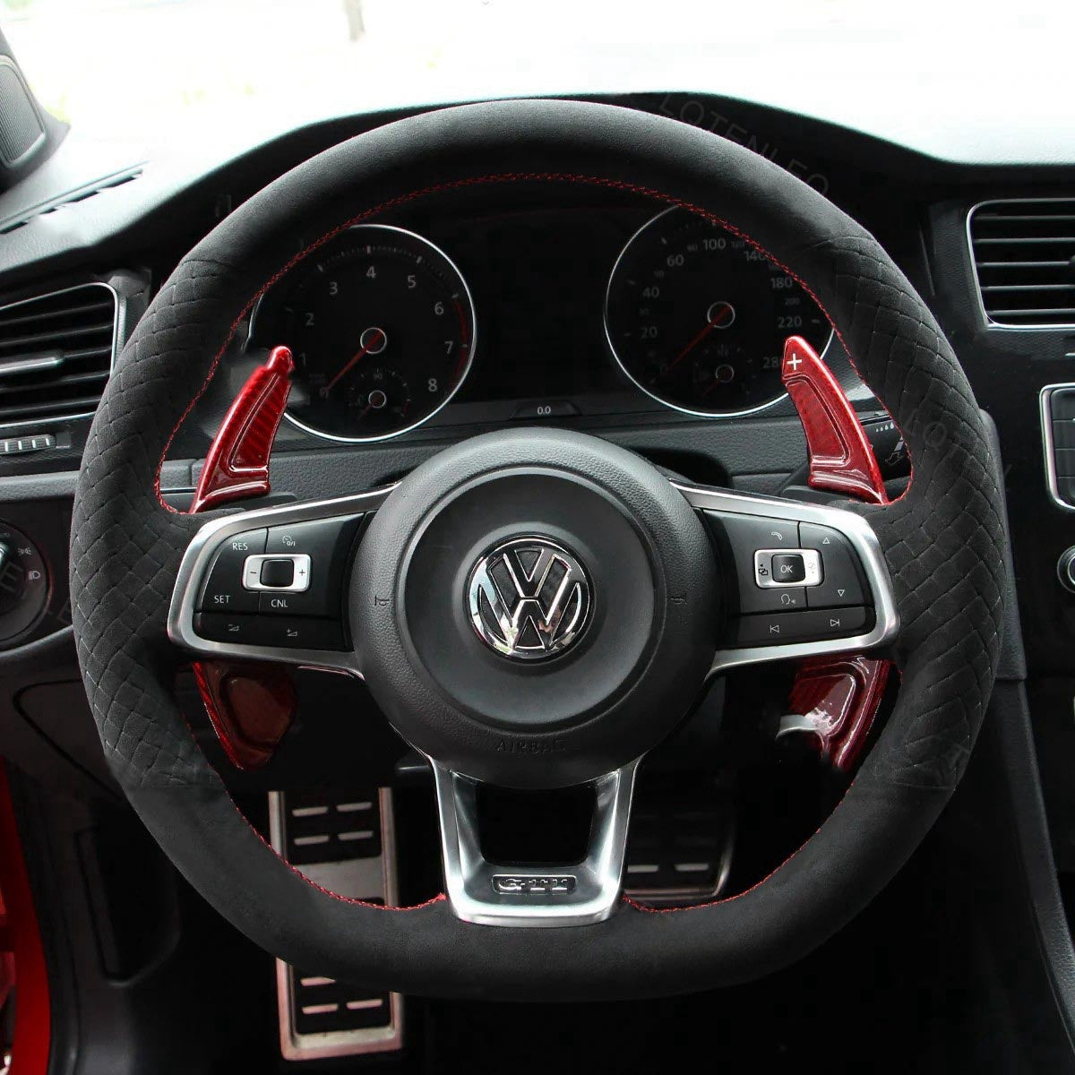 Steering Wheel Cover for Volkswagen VW Golf GTI 7 GTD GTE R Jetta GLI Polo 2013-2021