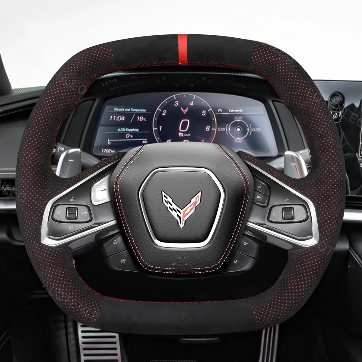 Steering Wheel Cover for Chevrolet Corvette C8 2020-2024
