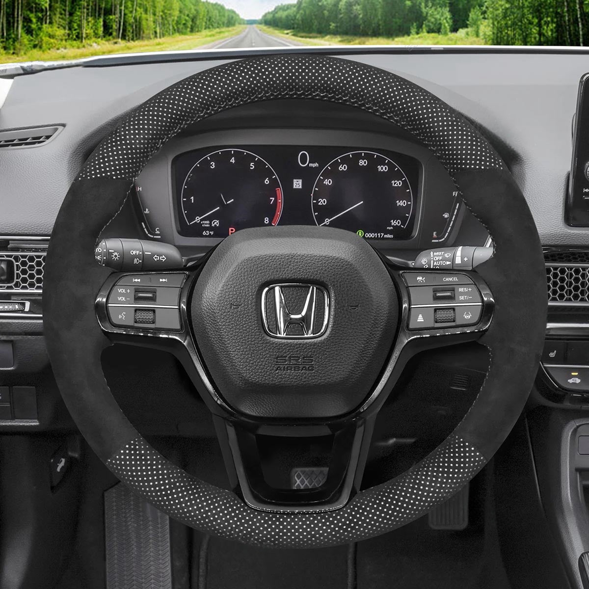 Steering Wheel Cover for Honda Civic 11 XI HRV Accord 2021-2024