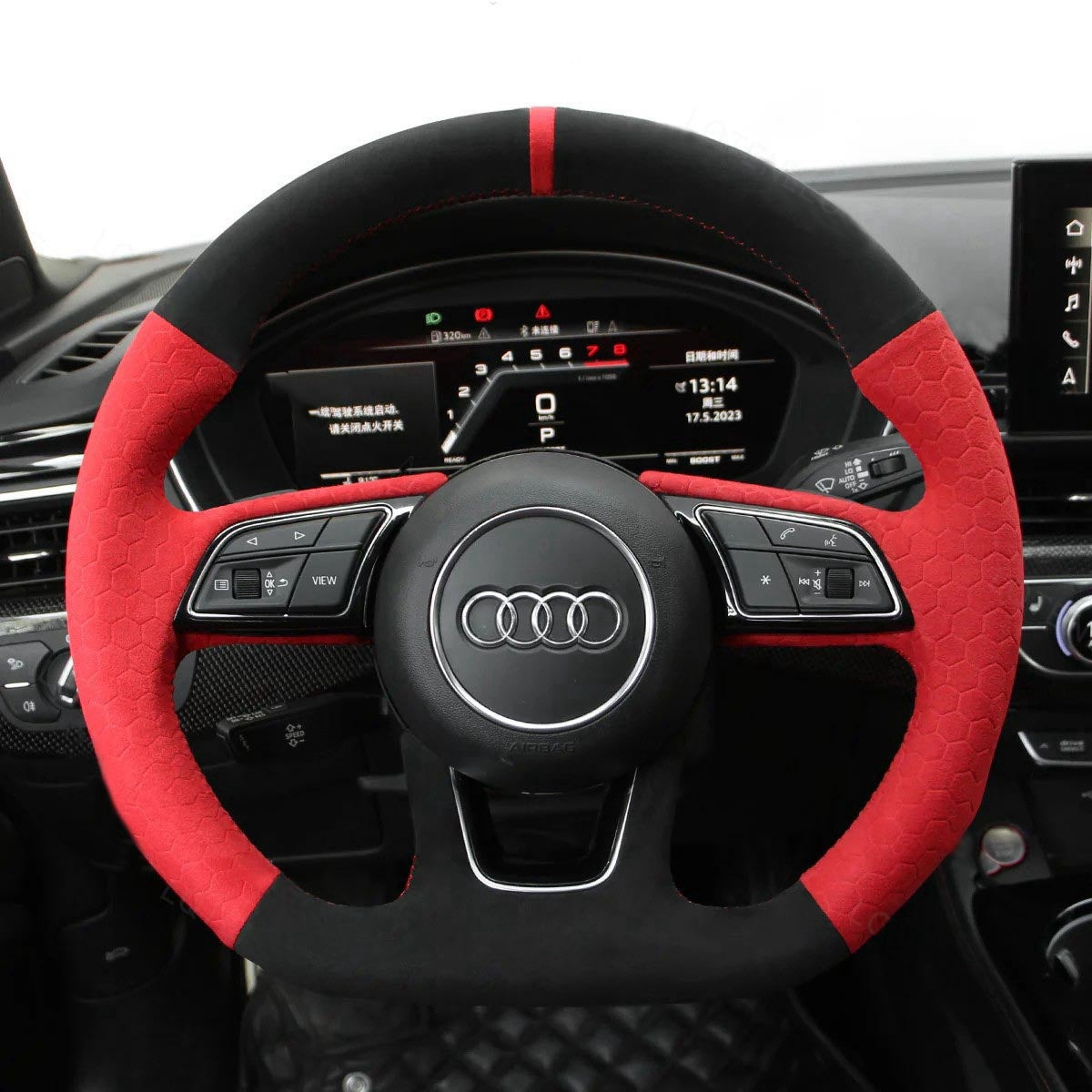 Steering Wheel Cover for Audi A3 A5 RS 3 RS 5 S3 S4 S5 2015-2022
