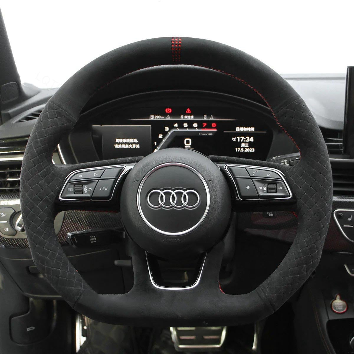 Steering Wheel Cover for Audi A3 A5 RS 3 RS 5 S3 S4 S5 2015-2022