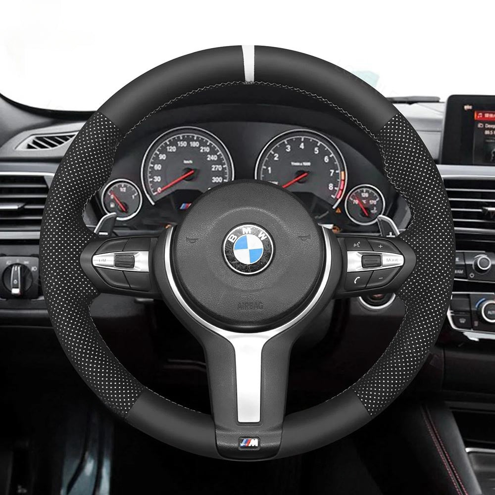 Steering Wheel Cover for BMW M Sport F10 F11 F12 F13 F15 F16 F22 F23 F25 F26 F30 F31 F34 F45 F46