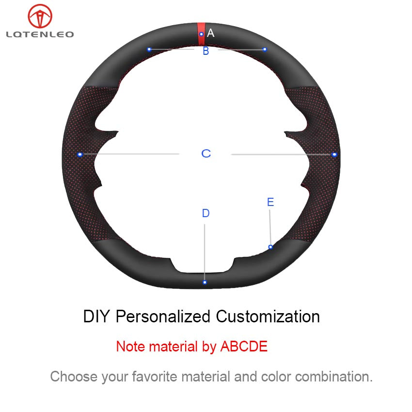 Steering Wheel Cover for Maserati Levante Ghibli Quattroporte 2019-2023