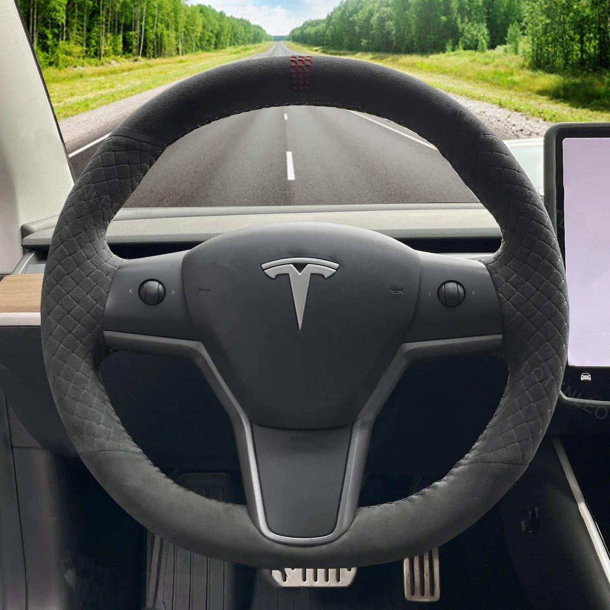 Steering Wheel Cover for Tesla Model 3 Y 2017-2023