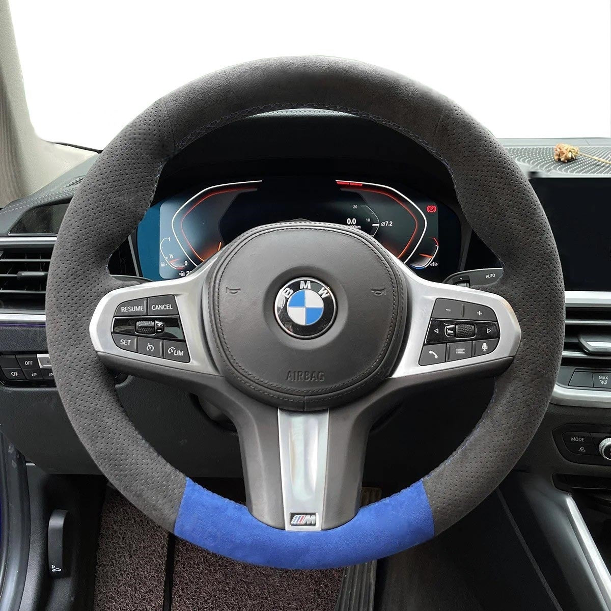 Steering Wheel Cover for BMW F44 G01 G02 G05 G06 G07 G11 G12 G14 G15 G16 G20 G22 G23 G26 G29 G30 G32 M Sport