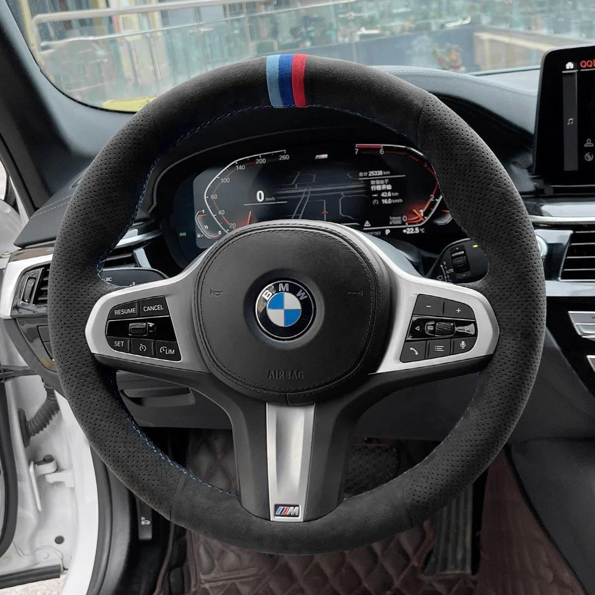 Steering Wheel Cover for BMW F44 G01 G02 G05 G06 G07 G11 G12 G14 G15 G16 G20 G22 G23 G26 G29 G30 G32 M Sport