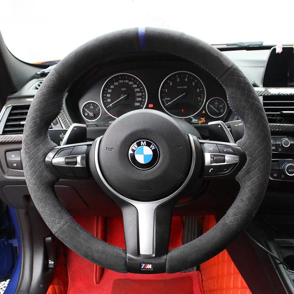 Steering Wheel Cover for BMW M Sport F10 F11 F12 F13 F15 F16 F22 F23 F25 F26 F30 F31 F34 F45 F46