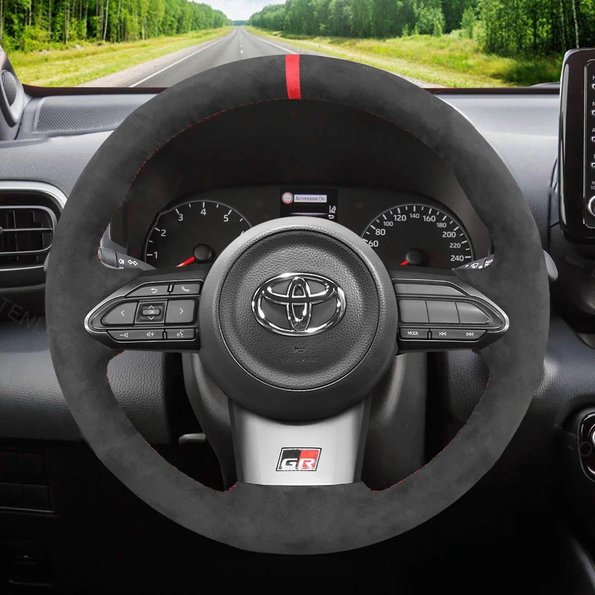 Steering Wheel Cover for Toyota Yaris GR Corolla 2020-2024