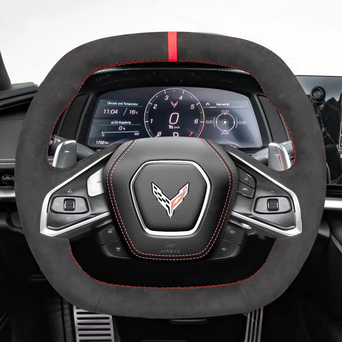 Steering Wheel Cover for Chevrolet Corvette C8 2020-2024