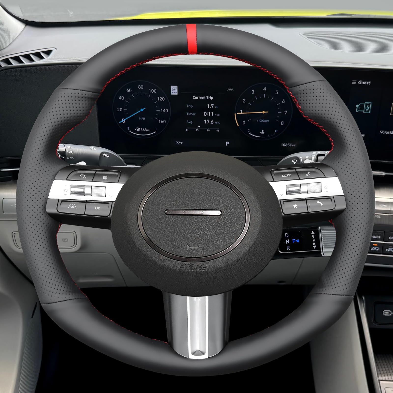 Steering Wheel Cover for Hyundai Sonata Kona Tucson 2023-2025