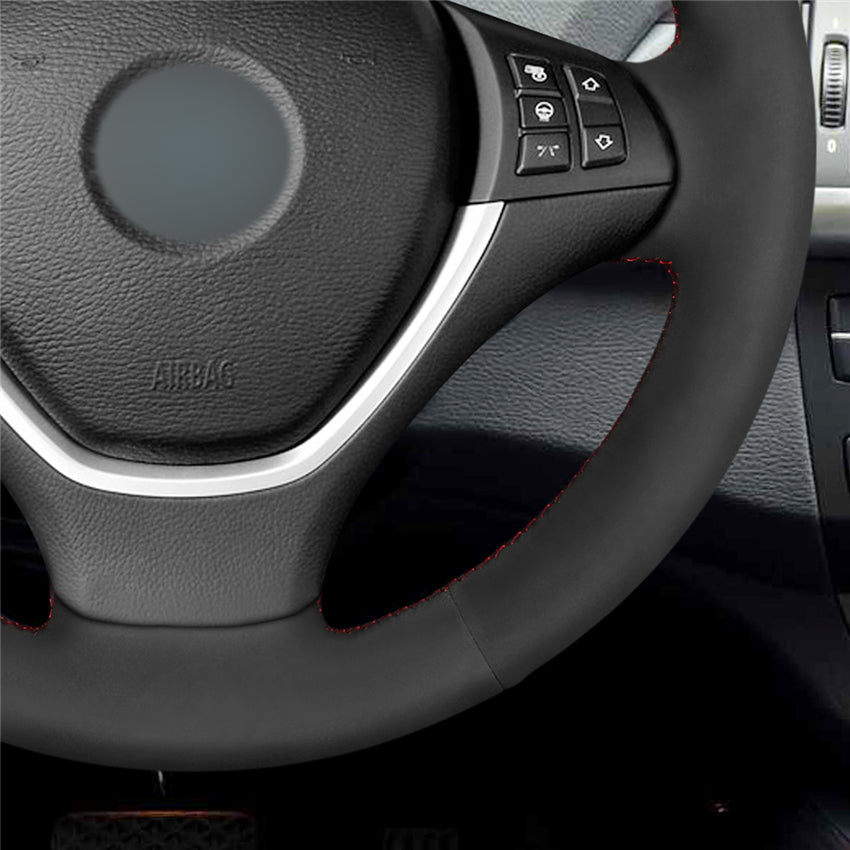 Steering Wheel Cover for BMW X5 E70 2006-2013 X6 E71 2008-2014 E72 2009-2010