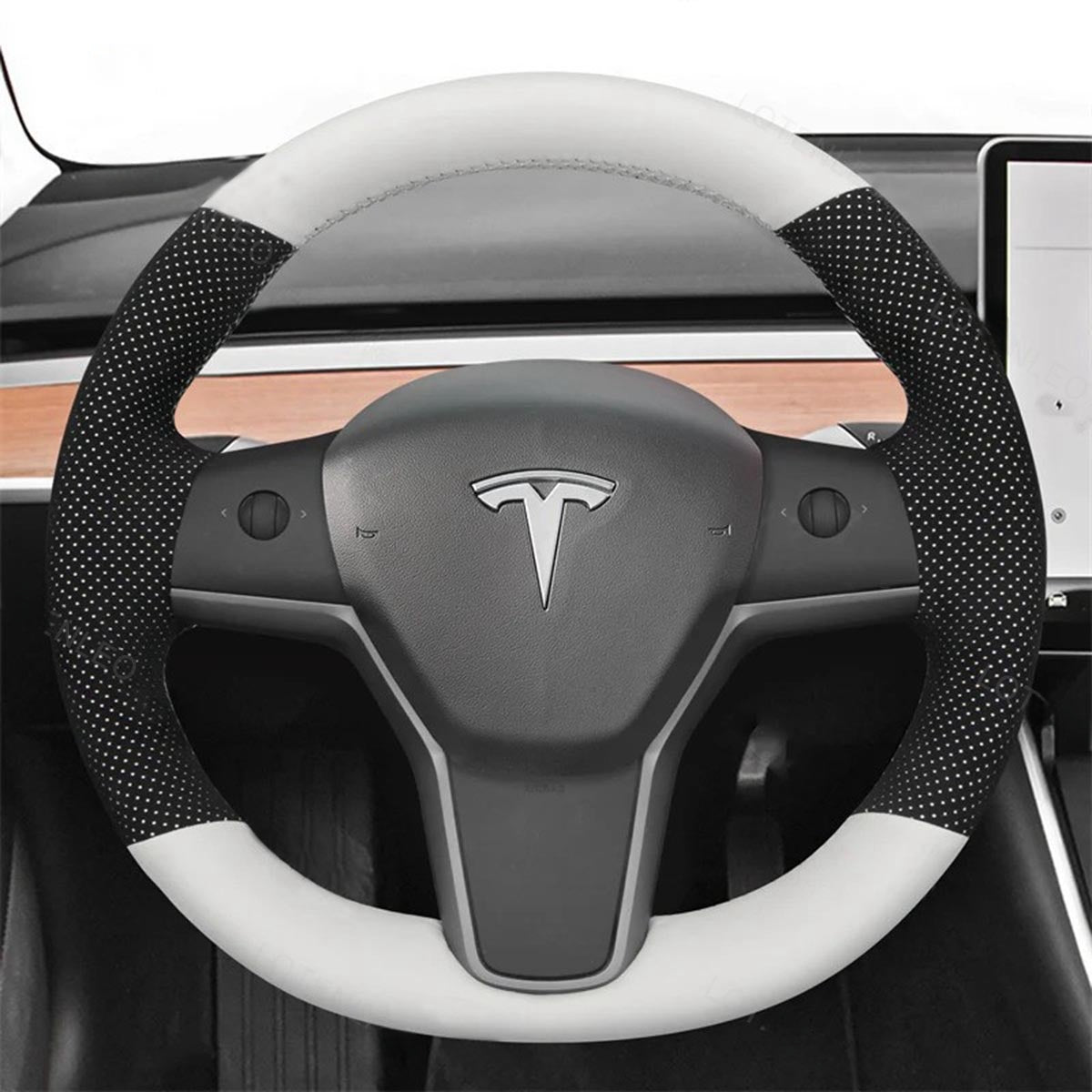 Steering Wheel Cover for Tesla Model 3 Y 2017-2023