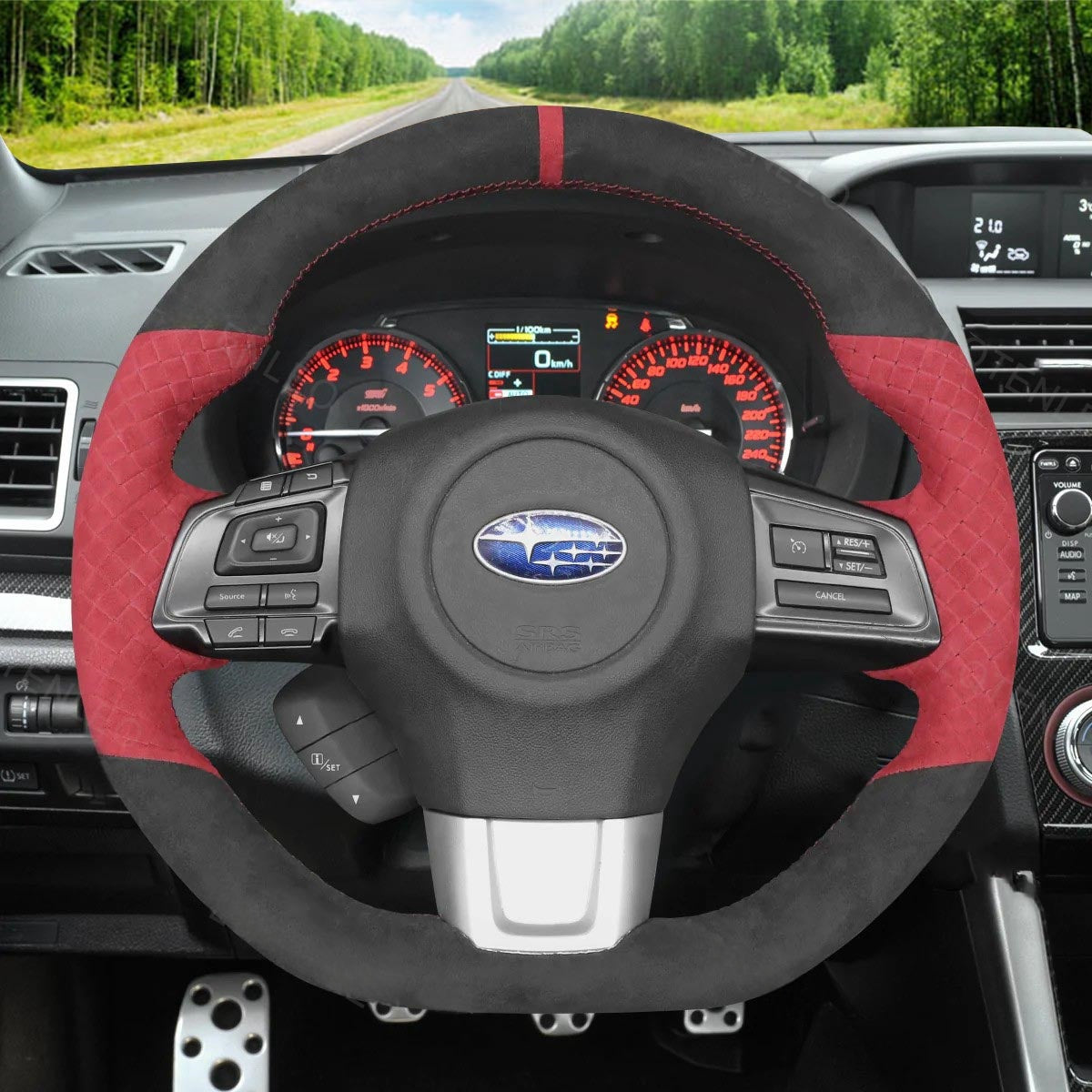 Steering Wheel Cover for Subaru WRX STI Levorg 2014-2021