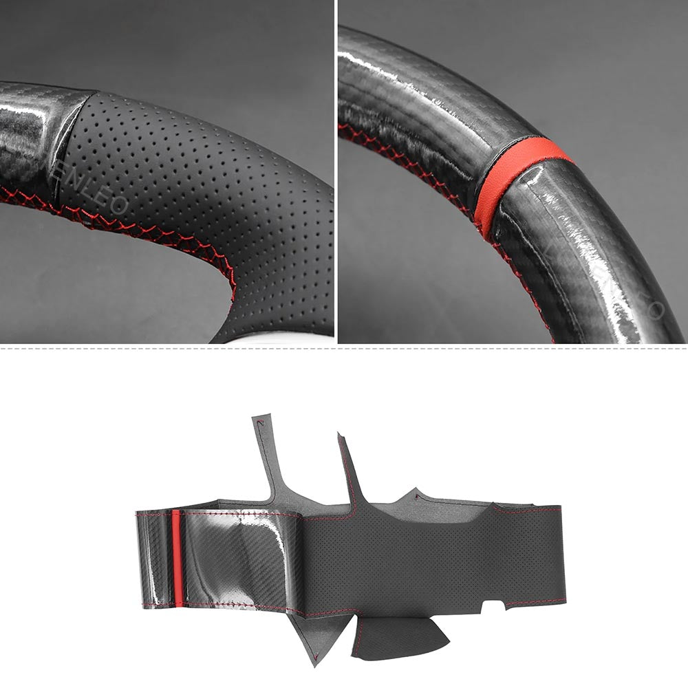 Steering Wheel Cover for Audi A8 A8L S8 Quattro 2019-2023