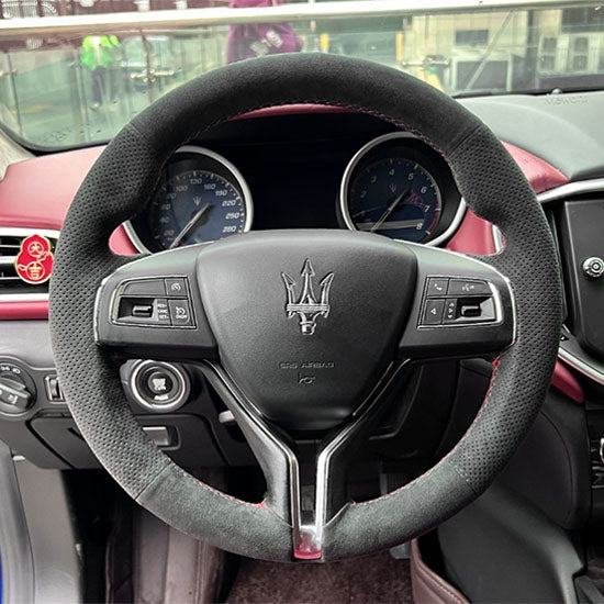 custom alcantara steering wheel cover