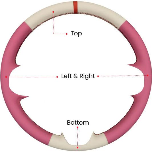 Two-Tone Custom Steering Wheel Cover