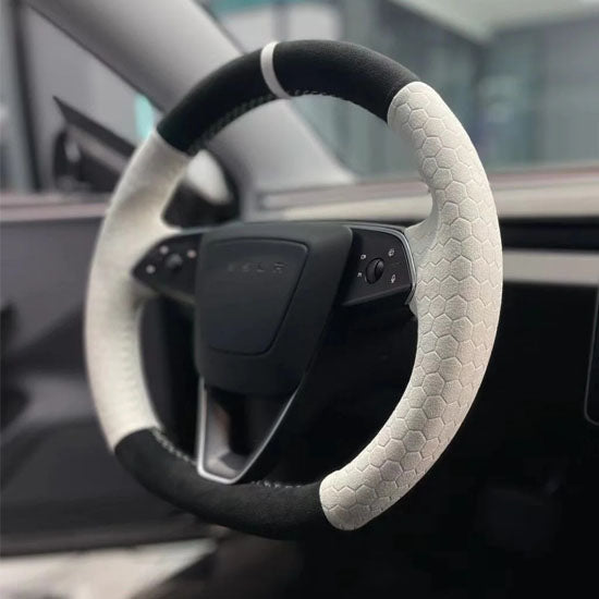 custom tesla steering wheel cover